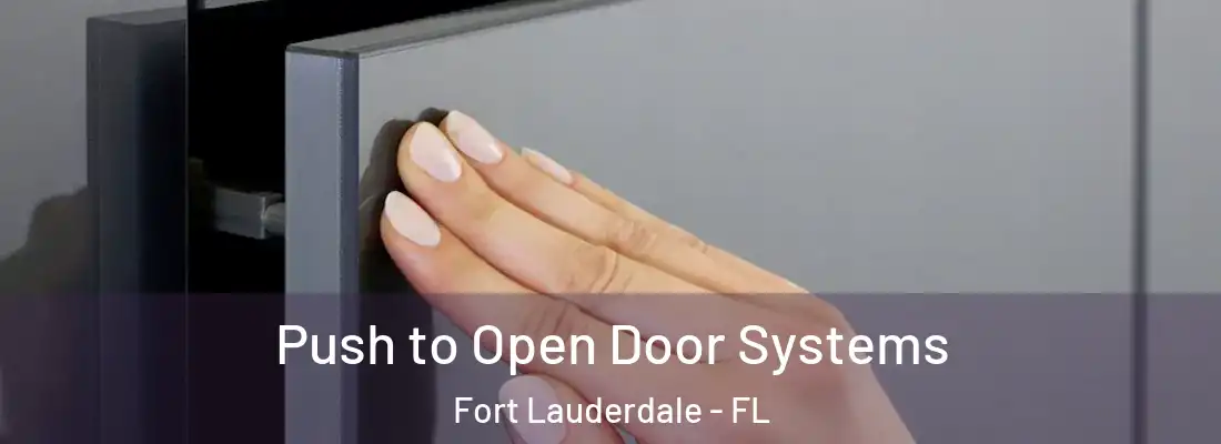 Push to Open Door Systems Fort Lauderdale - FL